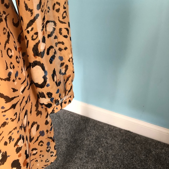 #Animal print dress with slip attached underneath. - Picture 6 of 8